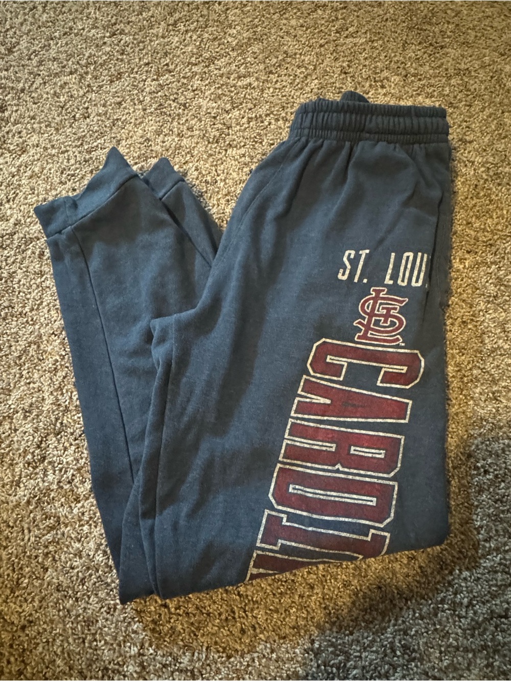 St. Louis Cardinals Navy Men’s Sweatpants with Team Logo